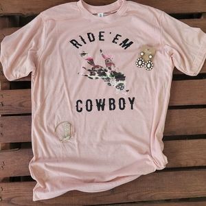 Ride 'Em Cowboy Rodeo Bucking Horse Tee NWOT